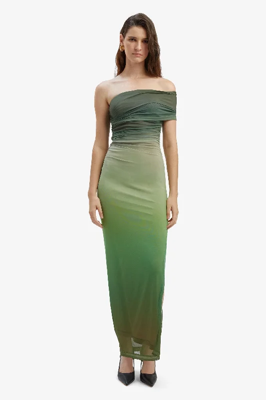 Ladies maxi dress sky blue -Aurelia Maxi Dress - Green Ombre