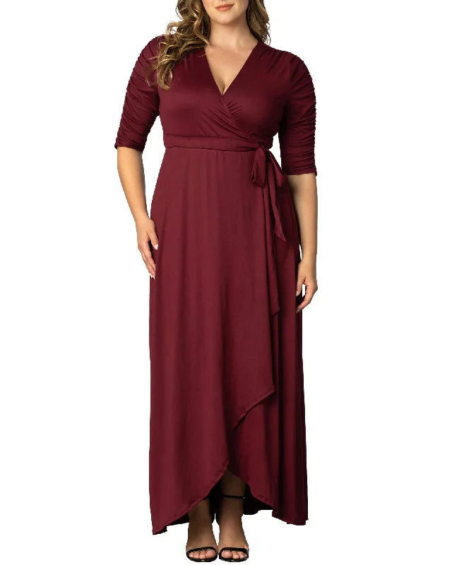 Ladies maxi dress premiere -Meadow Dream Maxi Dress | BURGUNDY