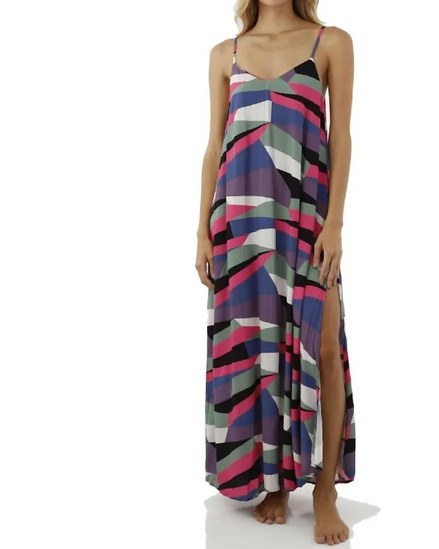 Ladies maxi dress overlay -Cosmic Maxi Dress in Multi | Multi