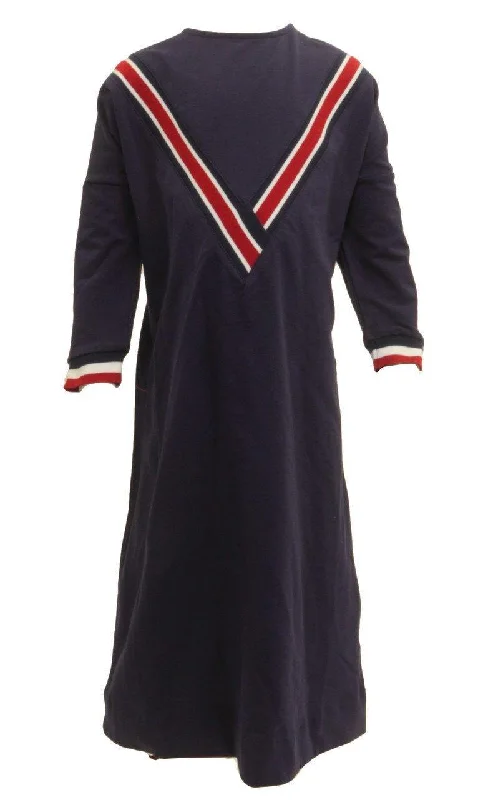 Women's shirt dress vintage collar -Twelve Navy T shirt Dress