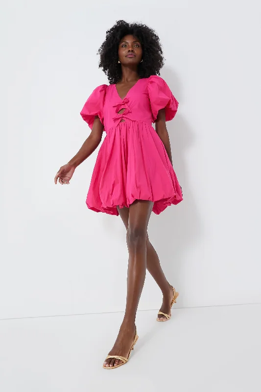 Ladies mini dress flirty -Magenta Lalita Mini Dress