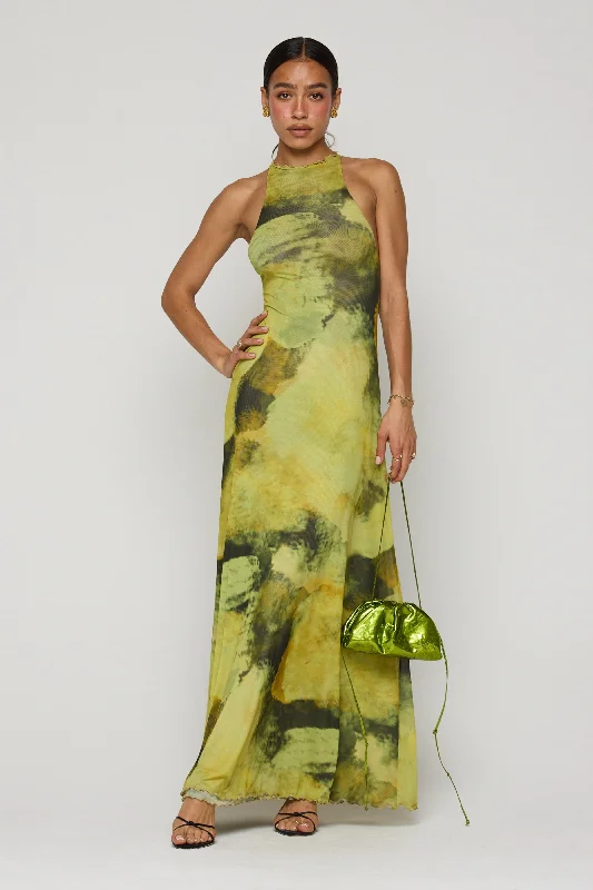 Ladies maxi dress concert night -Maxine Maxi in Moonshadow