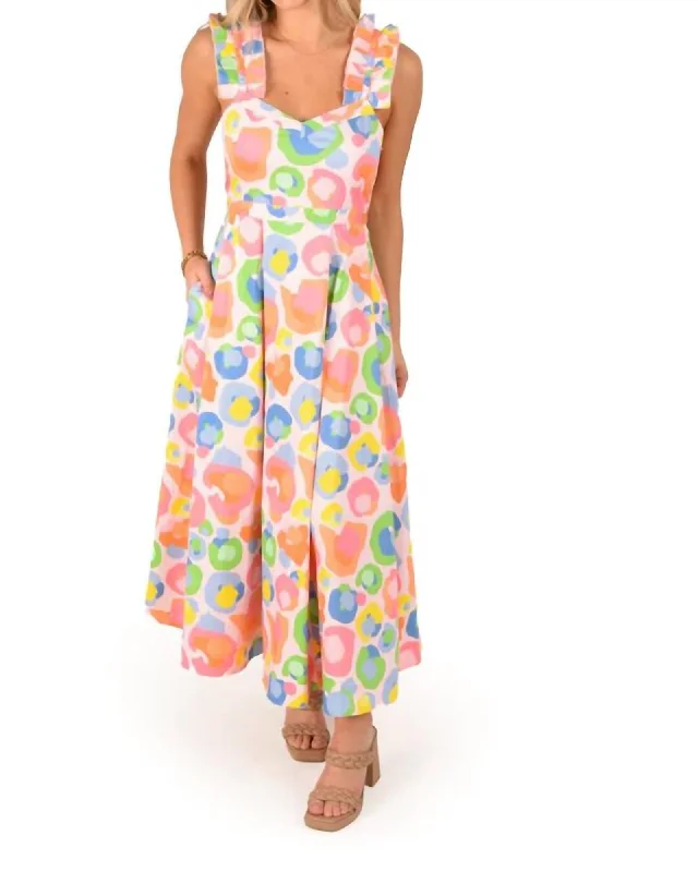 Ladies maxi dress kaftan -Empire Maxi Dress in Candy Cheetah | Candy Cheetah