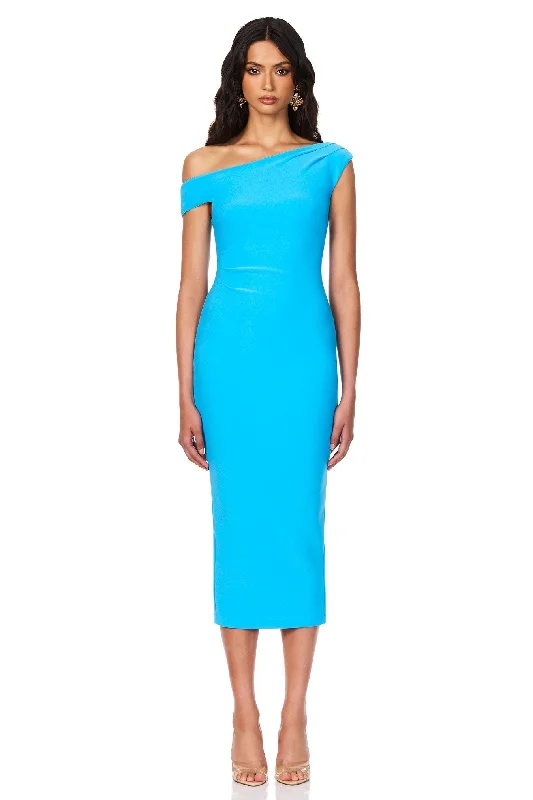 Women's midi dress sparkle -Nookie Natalia Midi Dress - Turquoise