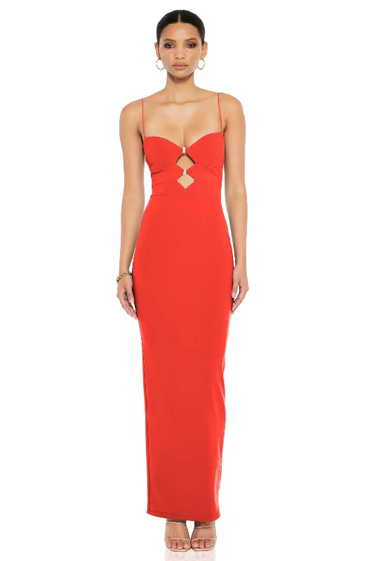 Ladies maxi dress awards night -Nookie Muse Maxi Dress - Cherry