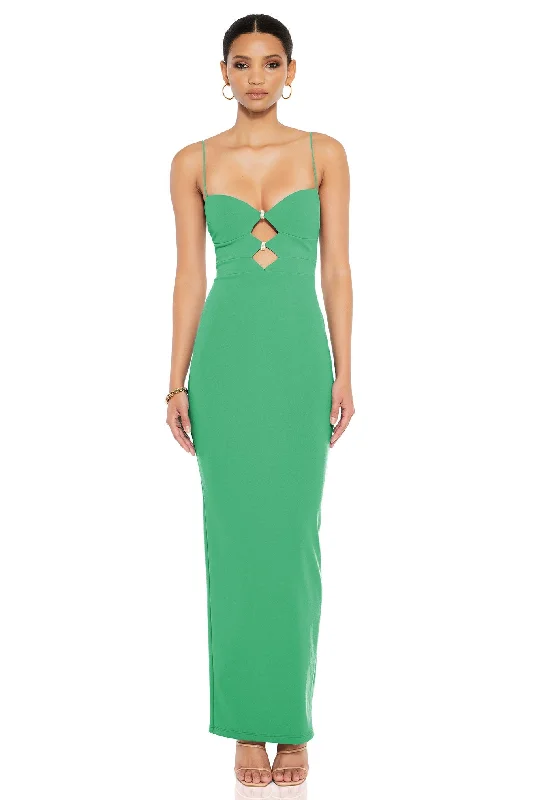 Ladies maxi dress gentle -Nookie Muse Maxi Dress - Verde