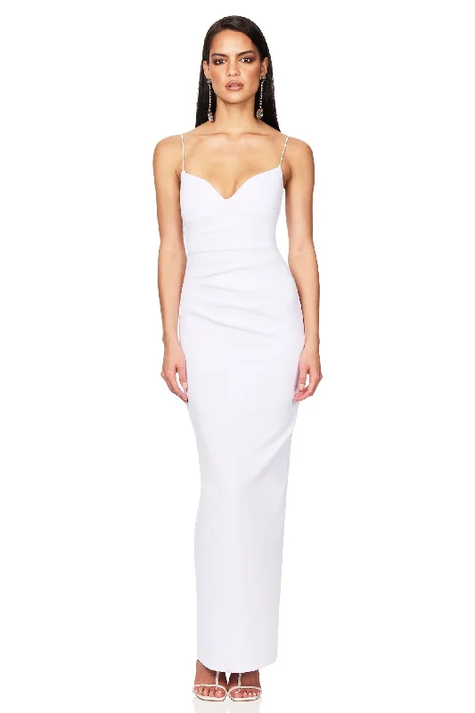 Ladies maxi dress comfortable -Nookie Affinity Maxi Dress - White