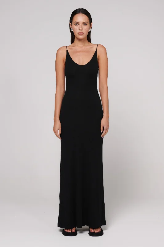 Ladies maxi dress lively -Louise Maxi Dress - Black