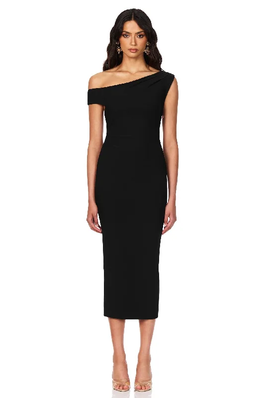 Women's midi dress matte -Nookie Natalia Midi Dress - Black