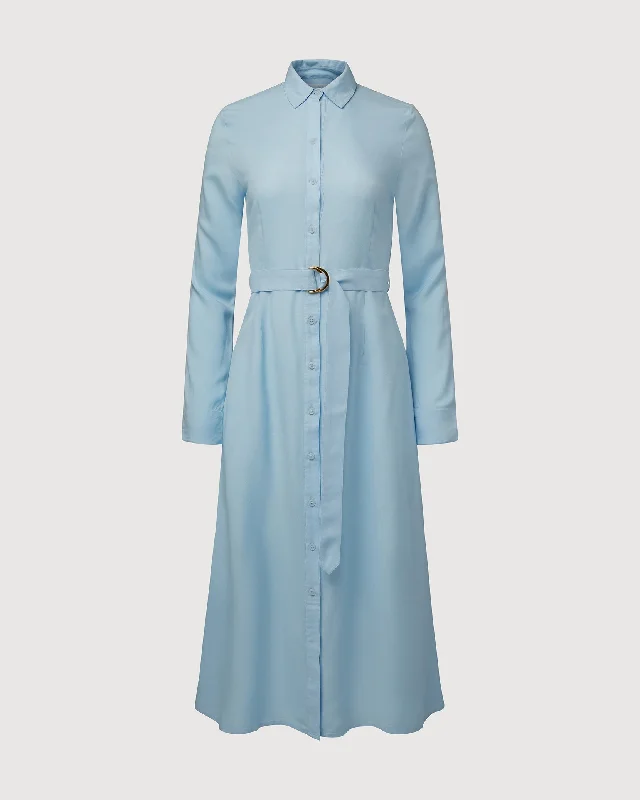 Women's midi dress vintage -Rachel Parcell | Midi Shirt Dress | Ice Water