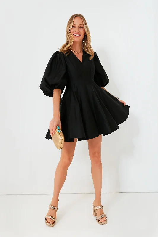 Ladies mini dress dinner party -Black Loraine Mini Dress