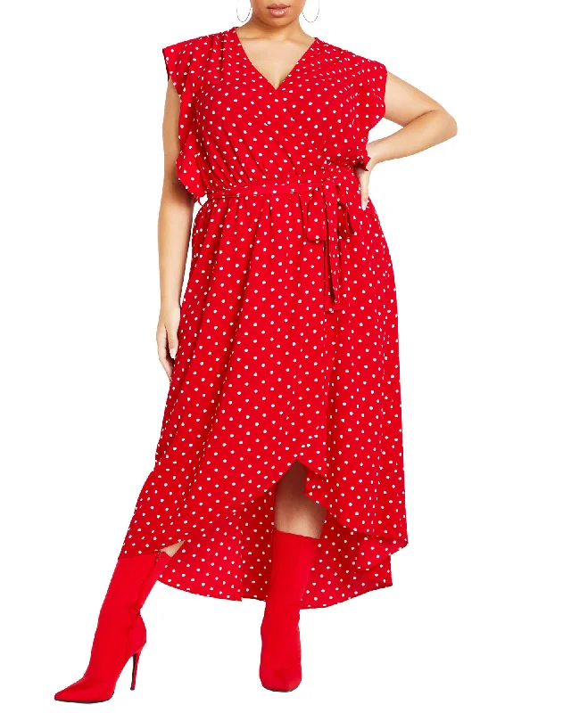 Ladies maxi dress calm -Fresh Spot Maxi | TANGO RED SPOT