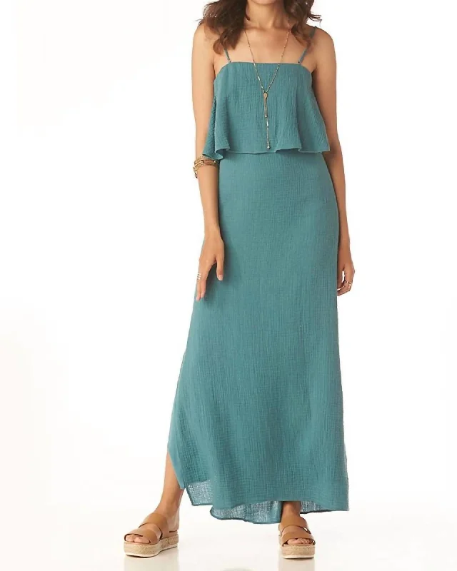 Ladies maxi dress garden party -Aeryn Maxi Dress In Brittany Blue | Brittany Blue