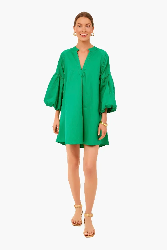 Ladies mini dress breezy -Green Santorini Mini Dress