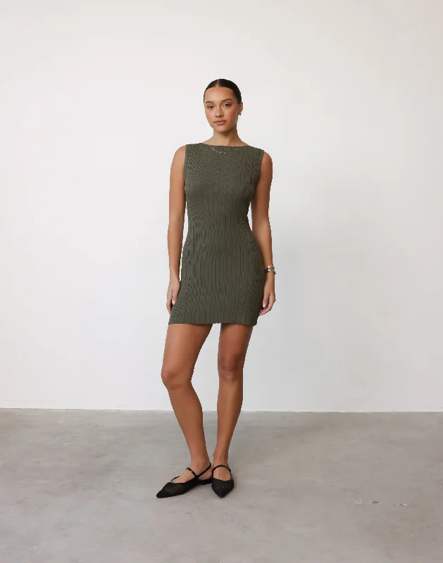 Ladies mini dress breezy -Kienna Mini Dress (Khaki)